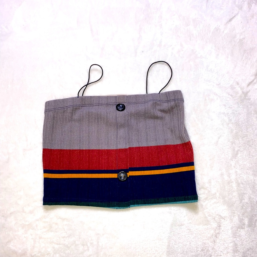 Olive Tree- Multicolored crop top